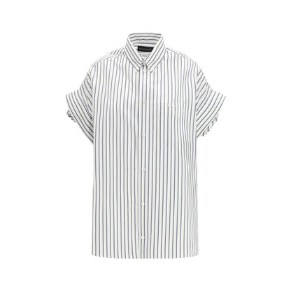 Balenciaga White Cotton Shortsleeve Shirt