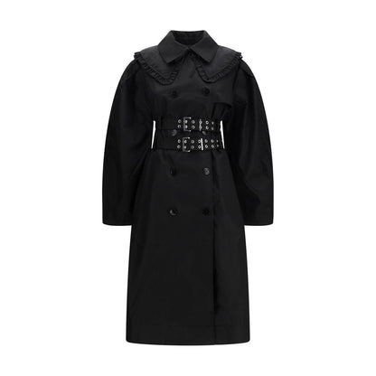 Ganni Black Nylon Coat