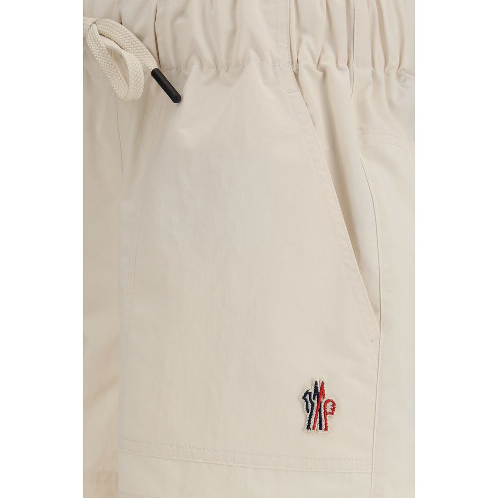 Moncler Grenoble Beige Polyester Bermuda Shorts