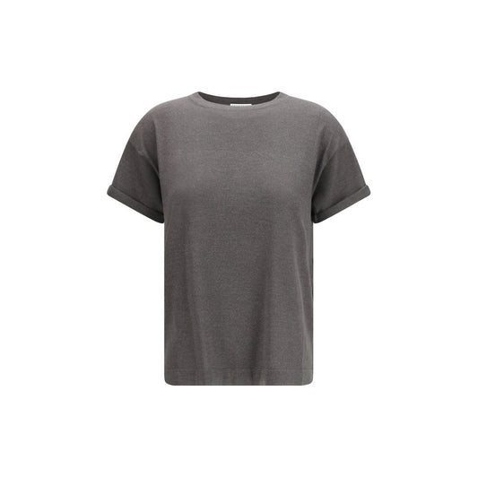 Brunello Cucinelli Gray Nylon T-Shirt
