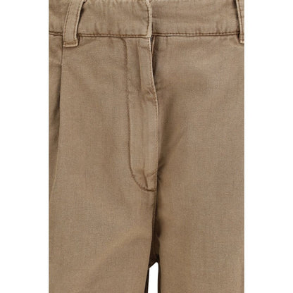 Brunello Cucinelli Beige Cotton Bermuda Shorts
