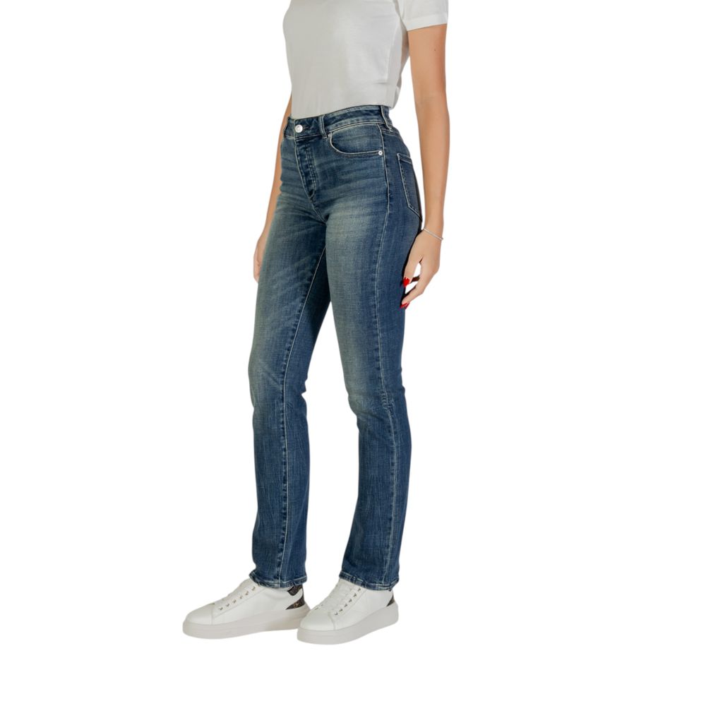 Armani Exchange Blue Cotton Skinny Jeans