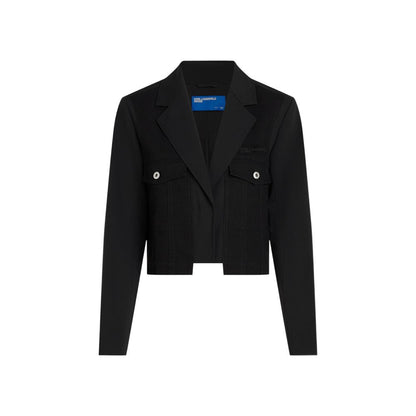 Karl Lagerfeld Black Polyester Blazer