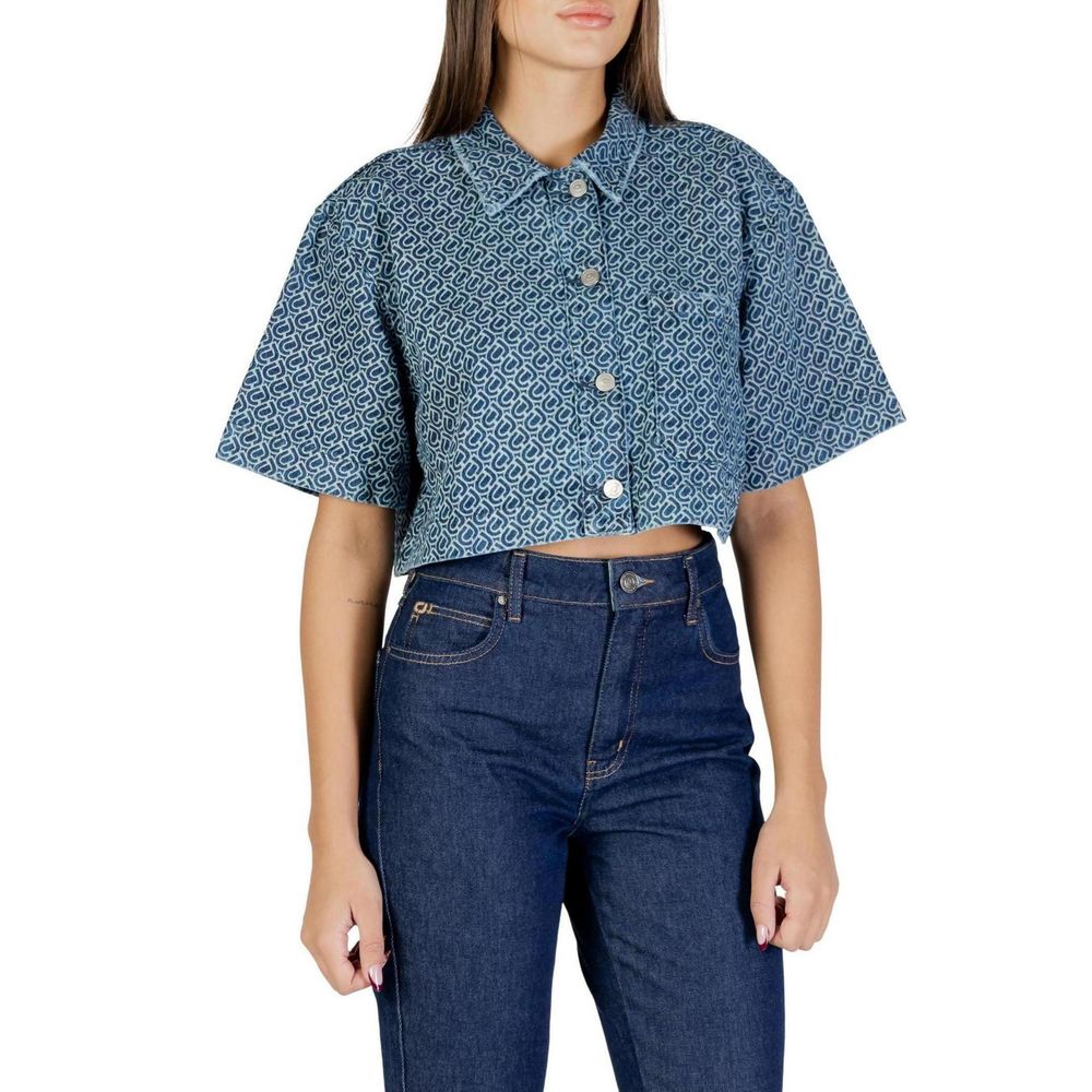 Colcci Blue Cotton Shortsleeve Shirt