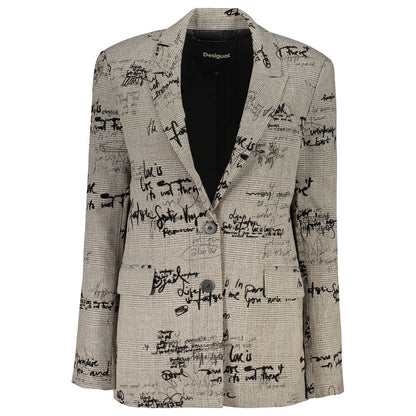 Desigual Grigio Polyester Women Jacket