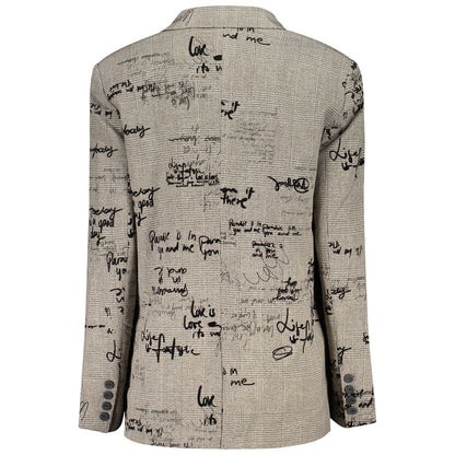 Desigual Grigio Polyester Women Jacket