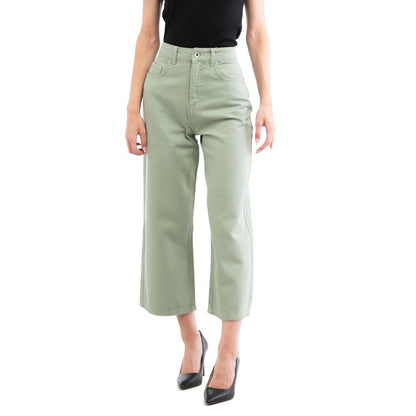 Patrizia Pepe Green Cotton Casual Pants