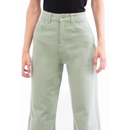 Patrizia Pepe Green Cotton Casual Pants