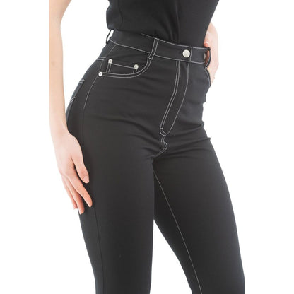 Moschino Multicolor Cotton Skinny Pants