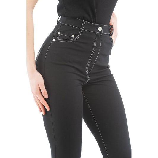 Moschino Multicolor Cotton Skinny Pants