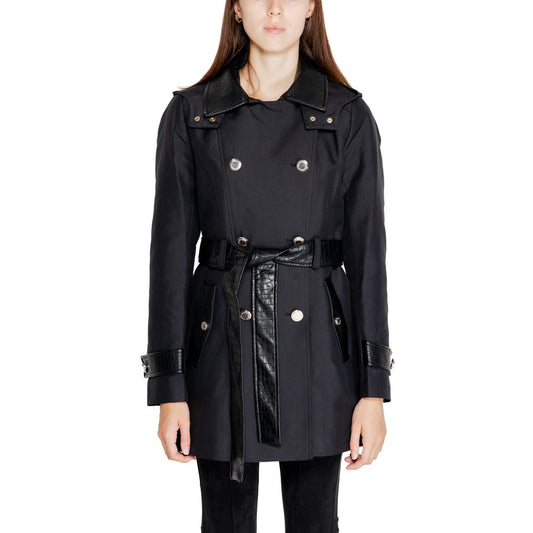 Morgan De Toi Black Polyester Trench Coat