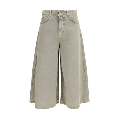 PINKO Beige Lyocell Bermuda Shorts