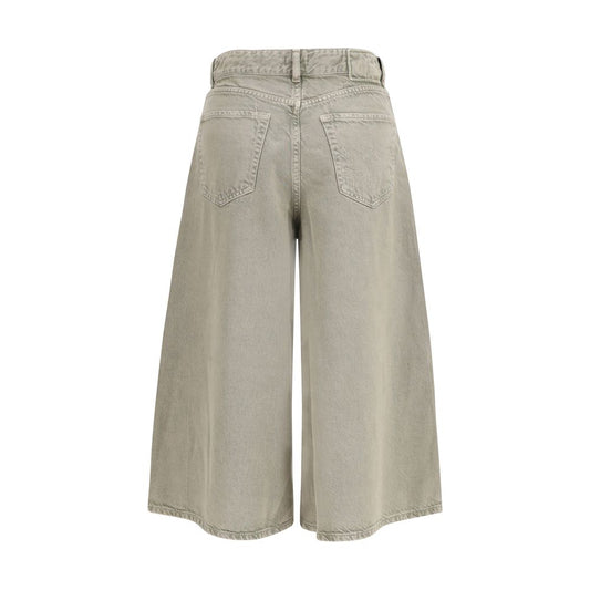 PINKO Beige Lyocell Bermuda Shorts