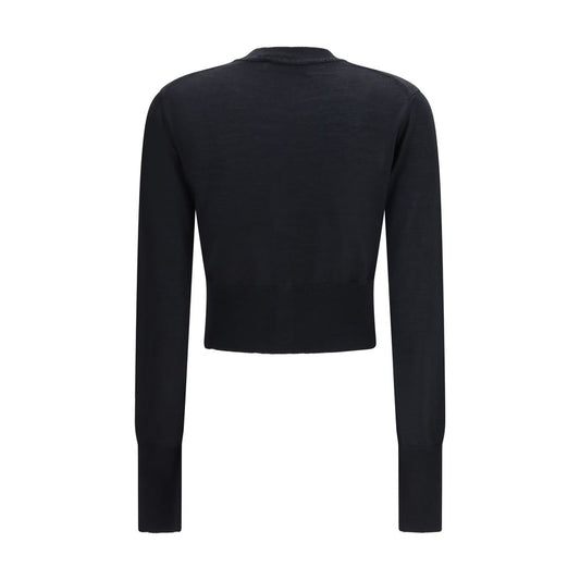 Vivienne Westwood Black Merino Wool Cardigan