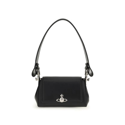 Vivienne Westwood Black Polyurethane Shoulder Bag