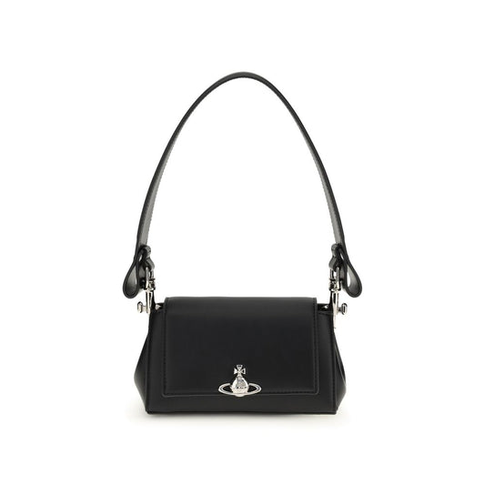 Vivienne Westwood Black Polyurethane Shoulder Bag