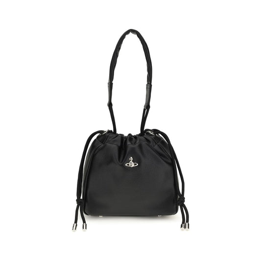Vivienne Westwood Black Polyurethane Shoulder Bag