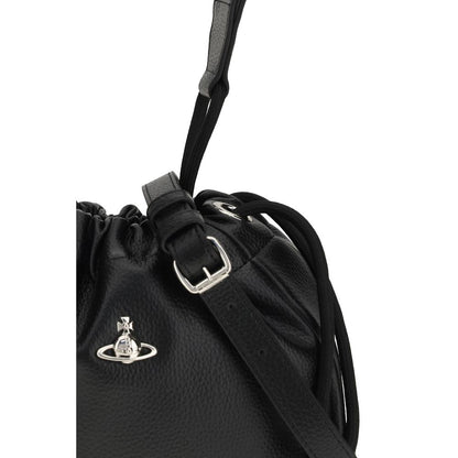 Vivienne Westwood Black Polyurethane Shoulder Bag