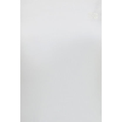 Ganni White Cotton T-Shirt