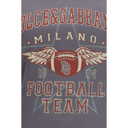 Dolce & Gabbana Gray Cotton Top