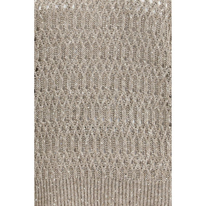 Brunello Cucinelli Beige Silk Sweatshirt