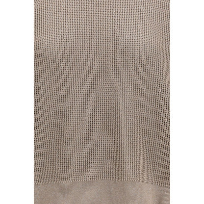 Brunello Cucinelli Gold Cotton Sweatshirt