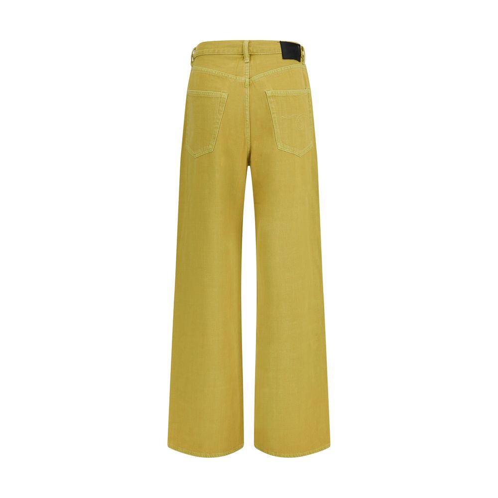 R13 Bicolor Cotton Jeans Denim