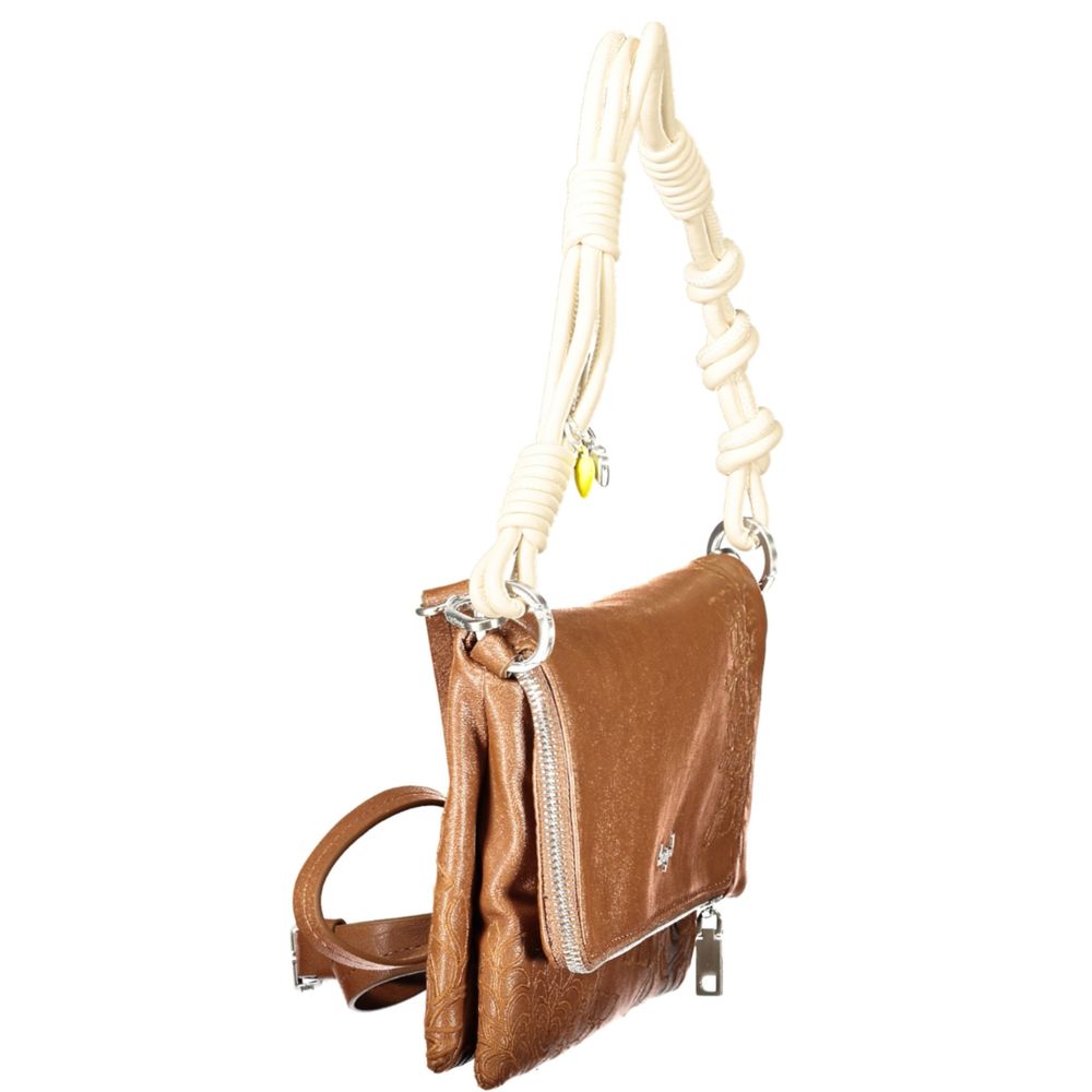 Desigual Marrone Polyurethane Women Handbag
