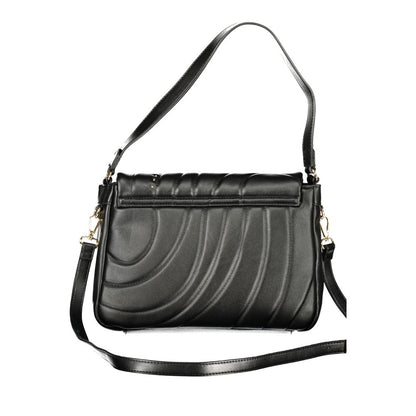 Cafenoir Black Polyurethane Women Shoulder Bag