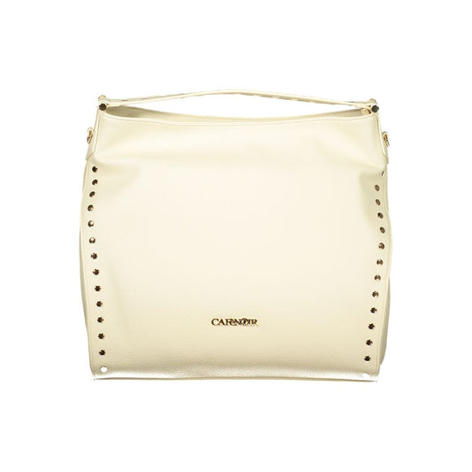 Cafenoir Beige Polyurethane Women Shoulder Bag