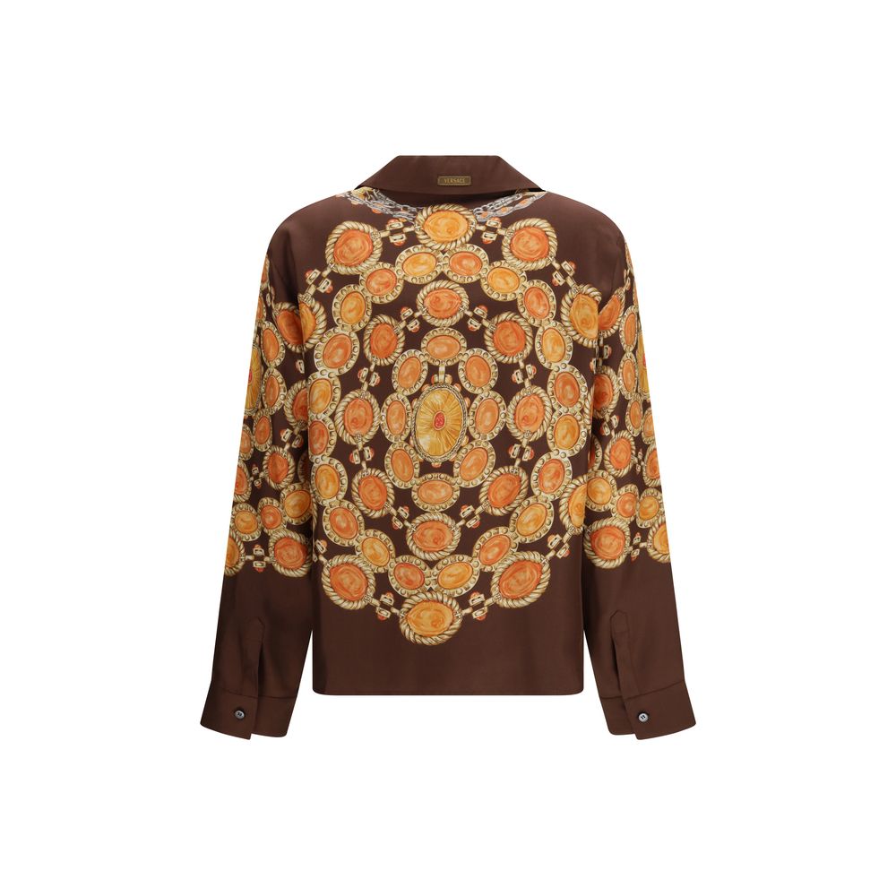 Versace Brown Fabric Shirt