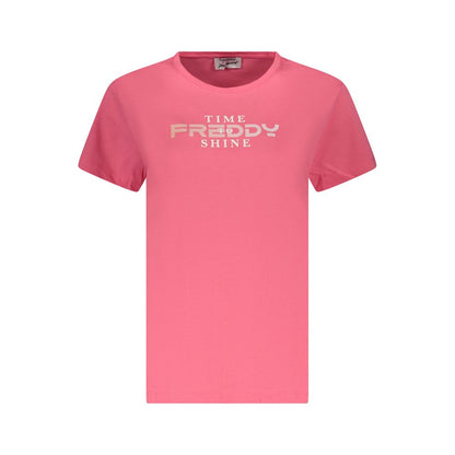 Freddy Pink Cotton Women's T-Shirt
