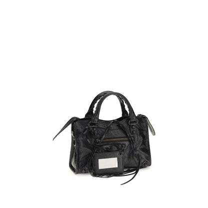Balenciaga Black Lamb Ovis Aries Aries Shoulder Bag