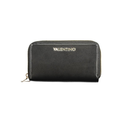 Mario Valentino Black Polyurethane Women's Wallet