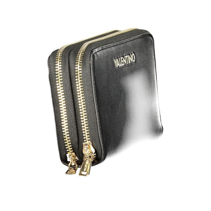 Mario Valentino Black Polyurethane Women's Wallet