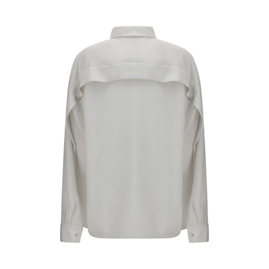 Calvin Klein White Silk Dress Shirt