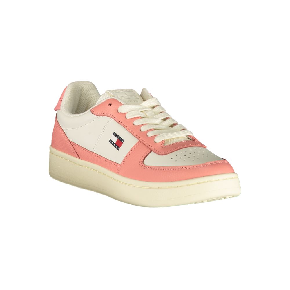 Tommy Hilfiger White Polyurethane Women's Sneaker