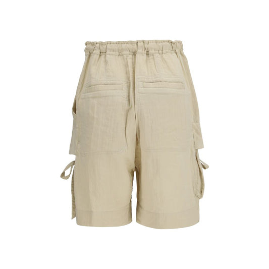 Marant Etoile Beige Viscose Bermuda Shorts