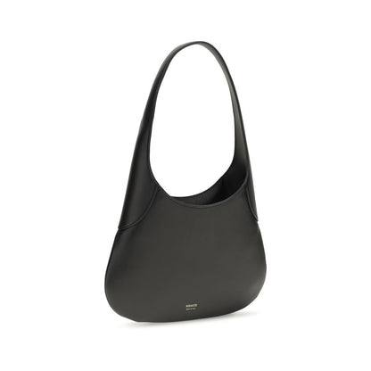 Khaite Black Calf Leather Bos Taurus Handbag