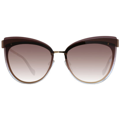 Ana Hickmann Brown Metal Sunglasses