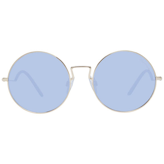 Ana Hickmann Gold Metal Sunglasses