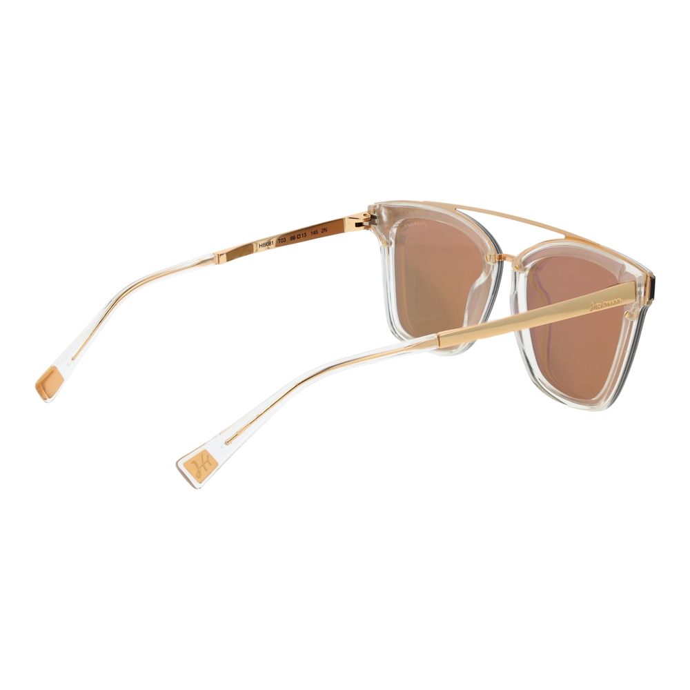 Ana Hickmann Gold Metal Sunglasses