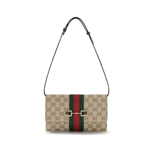 Gucci Brown Fabric Wallet
