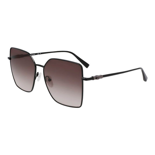 Longchamp Black Metal Sunglasses