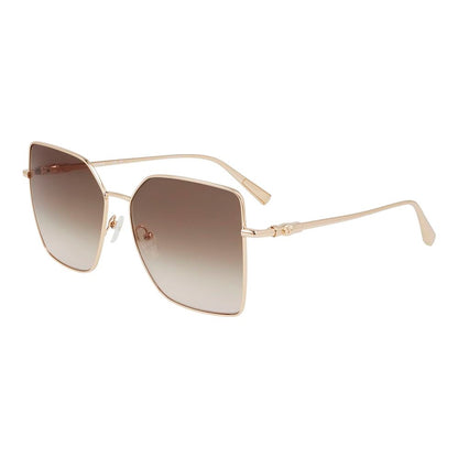 Longchamp Gold Metal Sunglasses