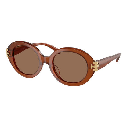 Tory Burch Brown Acetate Sunglasses