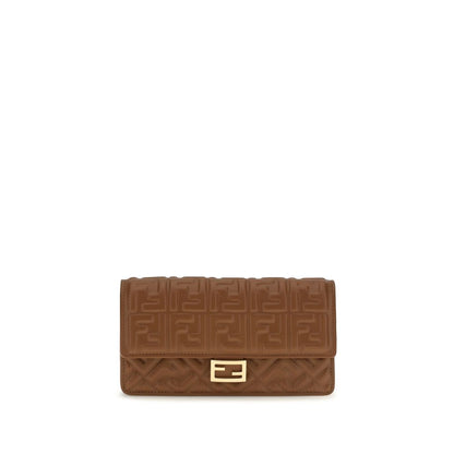 Fendi Brown Calf Leather Bos Taurus Wallet