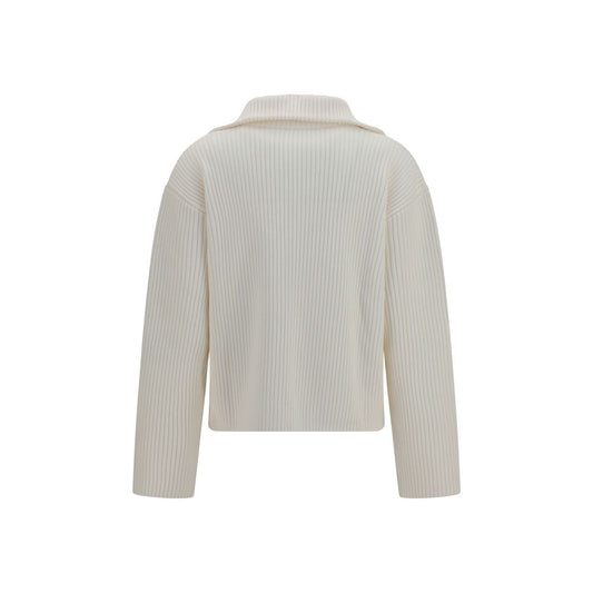 Courrèges White Wool Oves Aries Sweatshirt