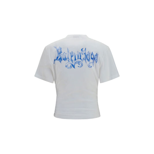 Balenciaga White Cotton T-Shirt