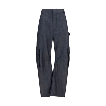 Balenciaga Blue Wool Oves Aries Cargo Pants